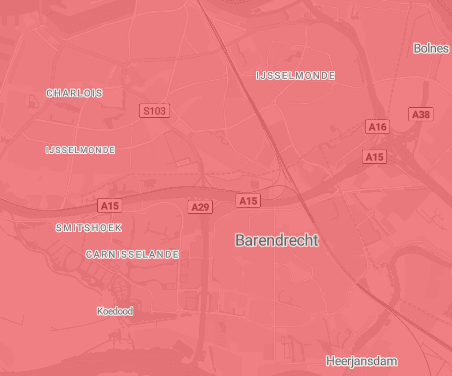 Netcongestiekaart afname Barendrecht